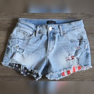 Women's Boyfriend Shorts Silver Jeans Co. size 27 American Pride